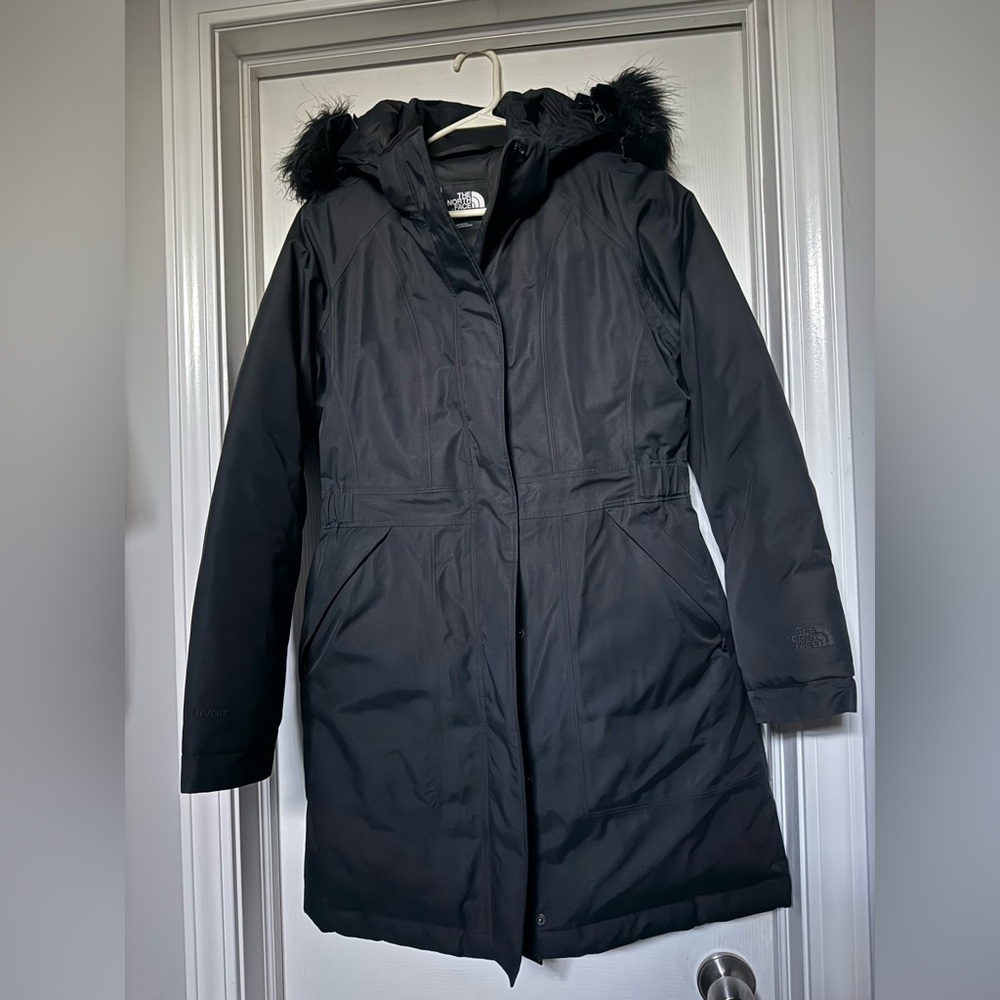 The North Face Women's Arctic Parka Jacket Medium Black EUC
